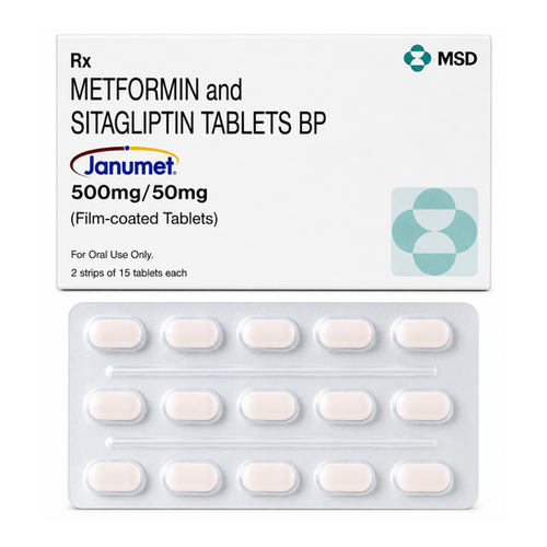 Sitagliptin & Metformin (Janumet 50mg / 500mg)